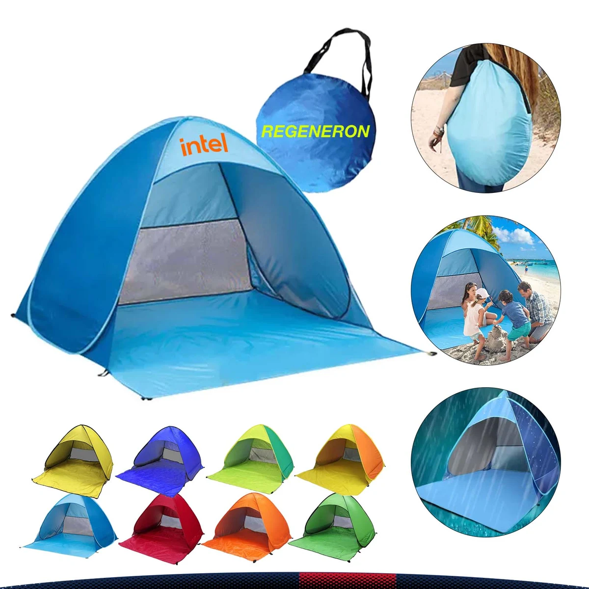 Easy pop up Beach Tent 1