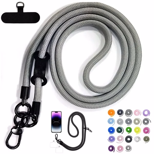 Custom Adjustable Phone Lanyard with Universal Adapter — Hands Free Event Wear
