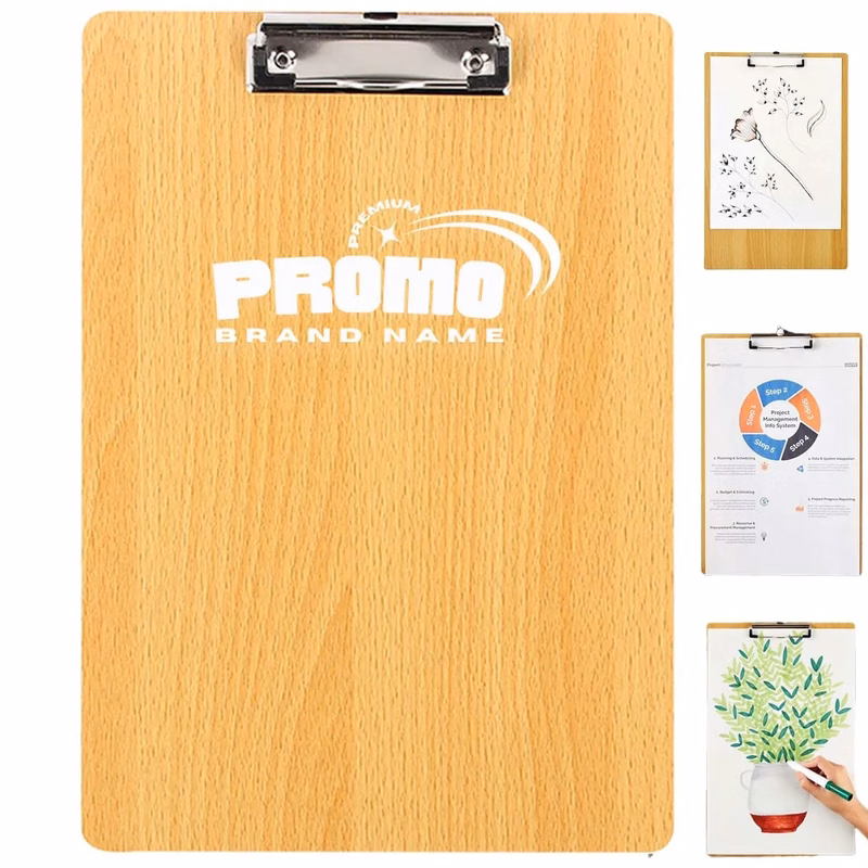 Standard-Sized Documents Wooden Clipboard