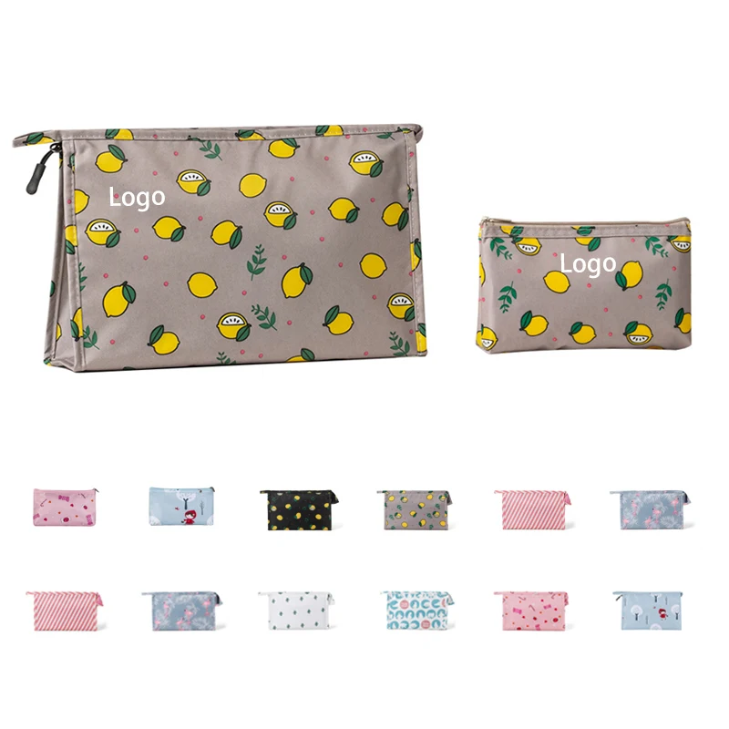 Custom Canvas Toiletry Bag Cosmetic Bag 1