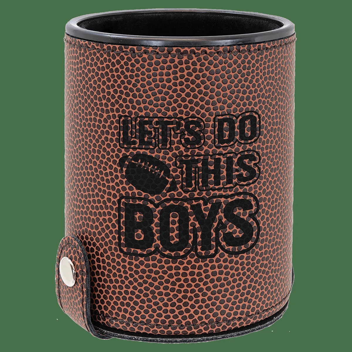 Football Leatherette Dice Cup with 5 Dice 1