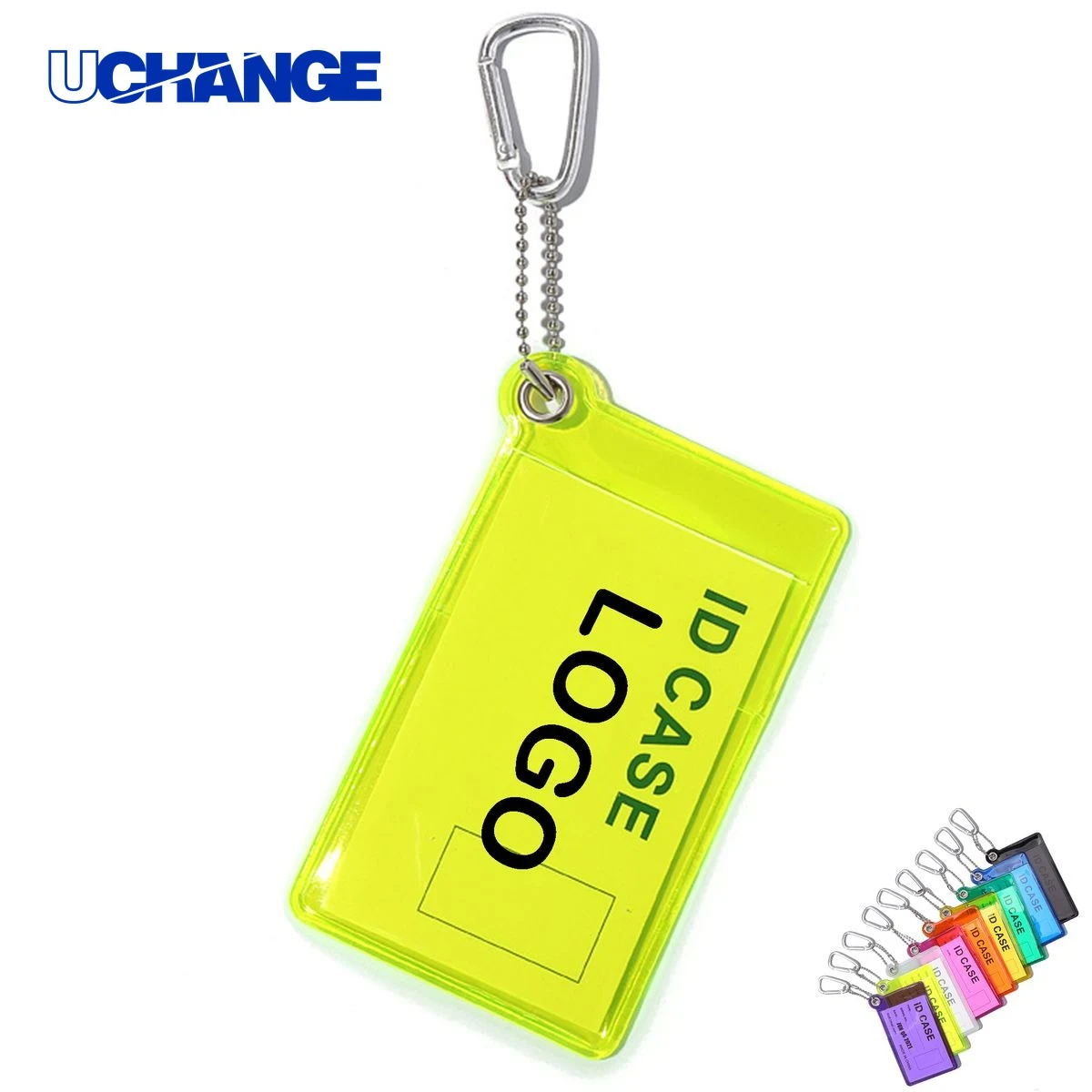 Mini ID Card Sleeve with Carabiner 1