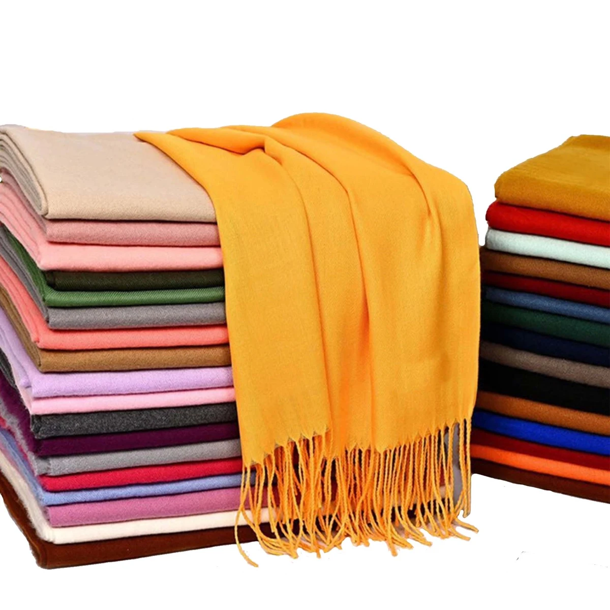 Fashion Warm Imitation Cashmere Tassel Scarf 1