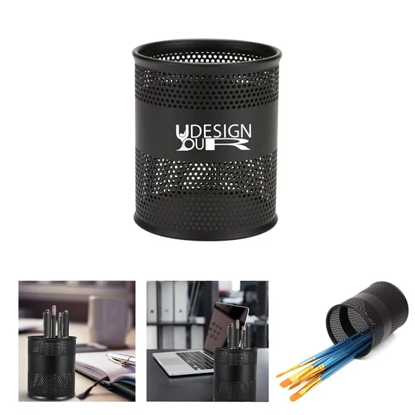 Metal Mesh Pen Holder 1
