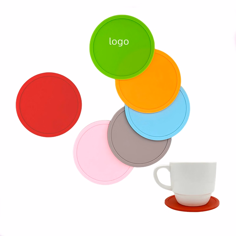 Round Silicone Coasters MOQ 100PCS