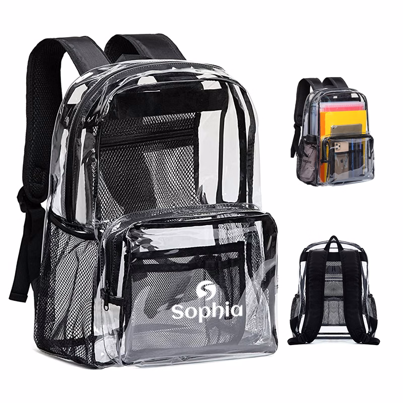 PVC Clear Mesh Backpack