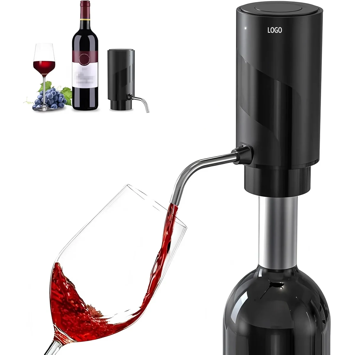 USB Rechargeable Electric Wine Dispenser with Aerator 1