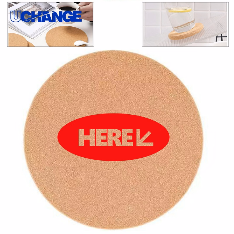 Circular Cork Drink Coaster Mat