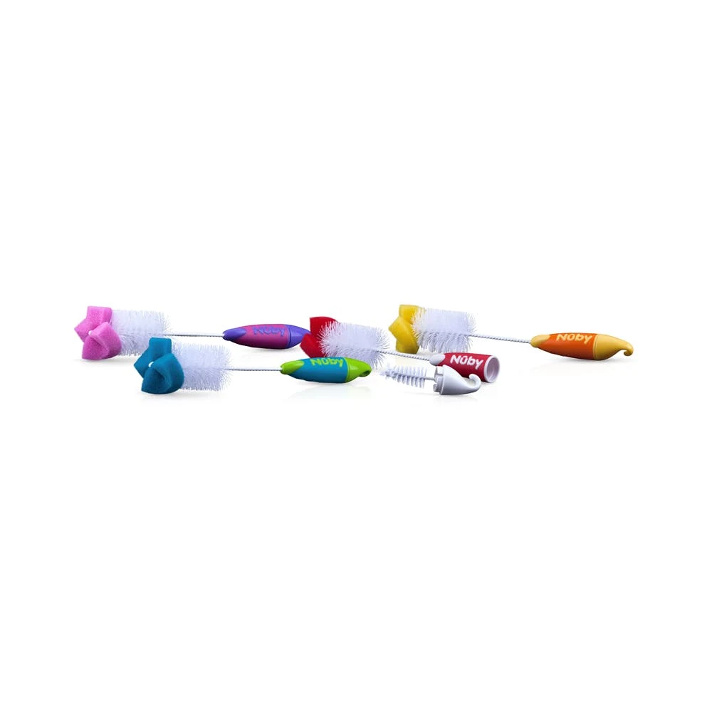 Nuby Bottle/Nipple Brushes - Assorted Colors 1
