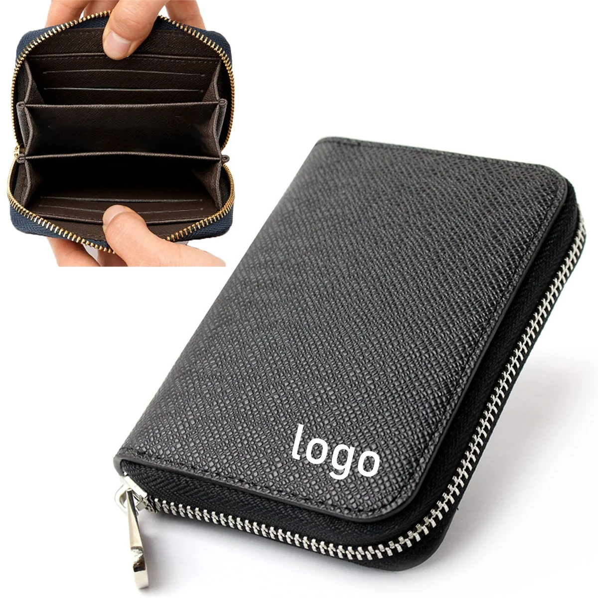 Women'S Men'S Coin Purse Cross Pattern Small Wallet 1