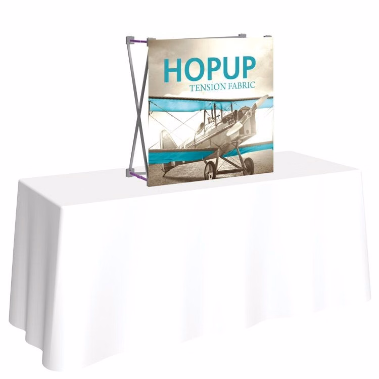 Hopup 2.5ft. Straight Tabletop Display & Front Graphic