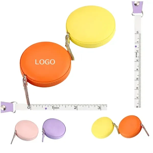 Compact Retractable Leather Measuring Tape Portable Design 1