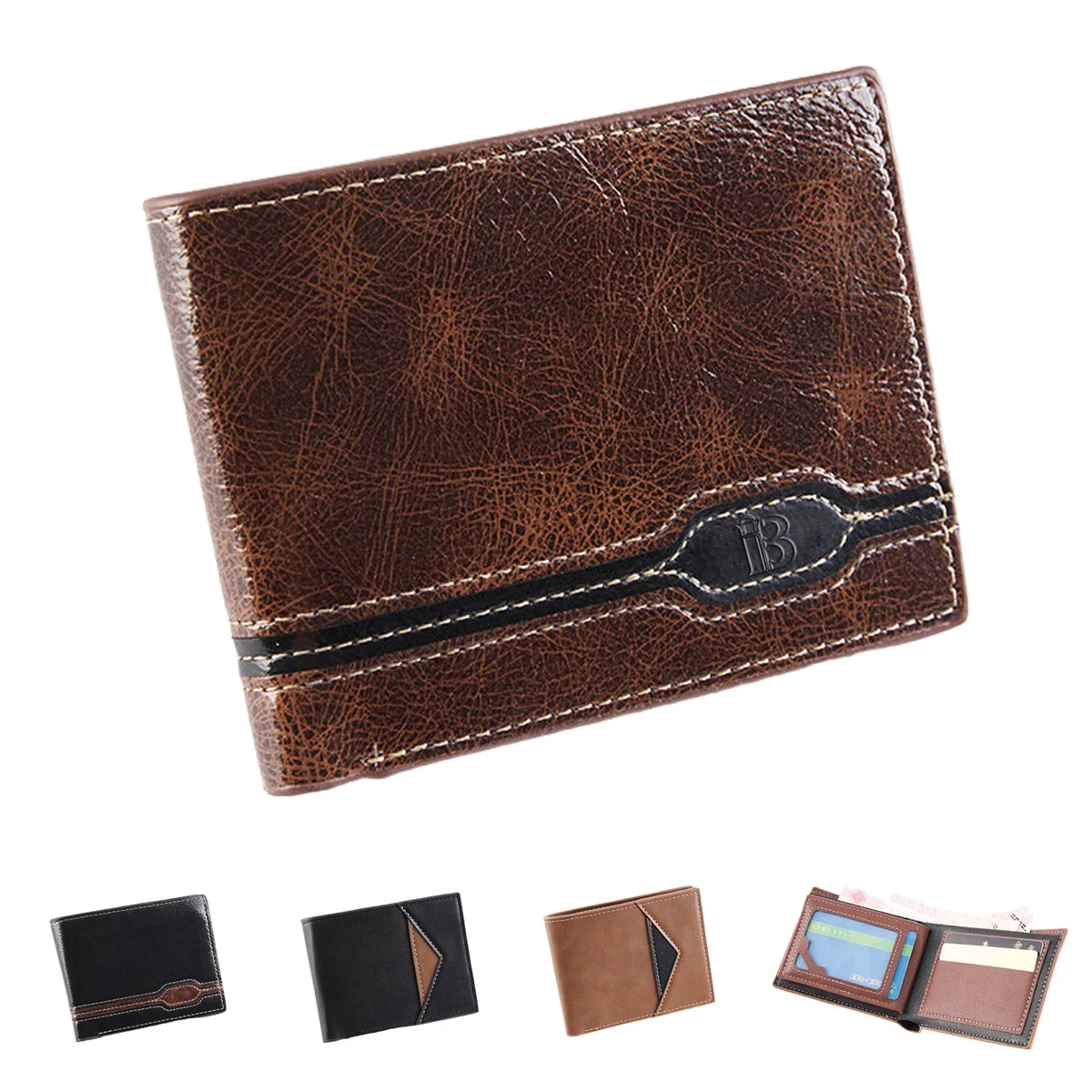 Men PU Leather Bifold Stylish Wallet 1