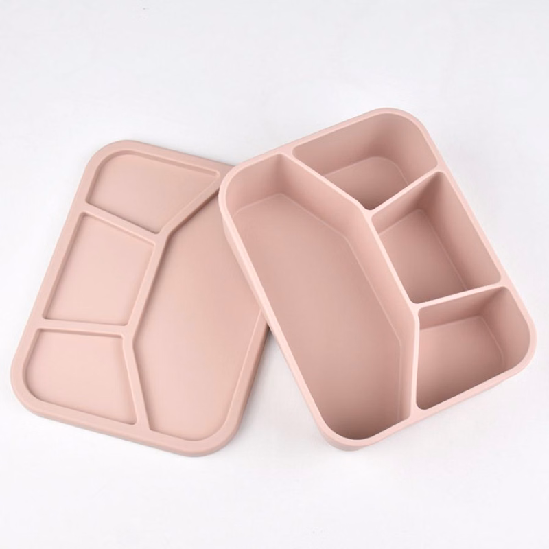 Silicone Four Compartment Lunch Box