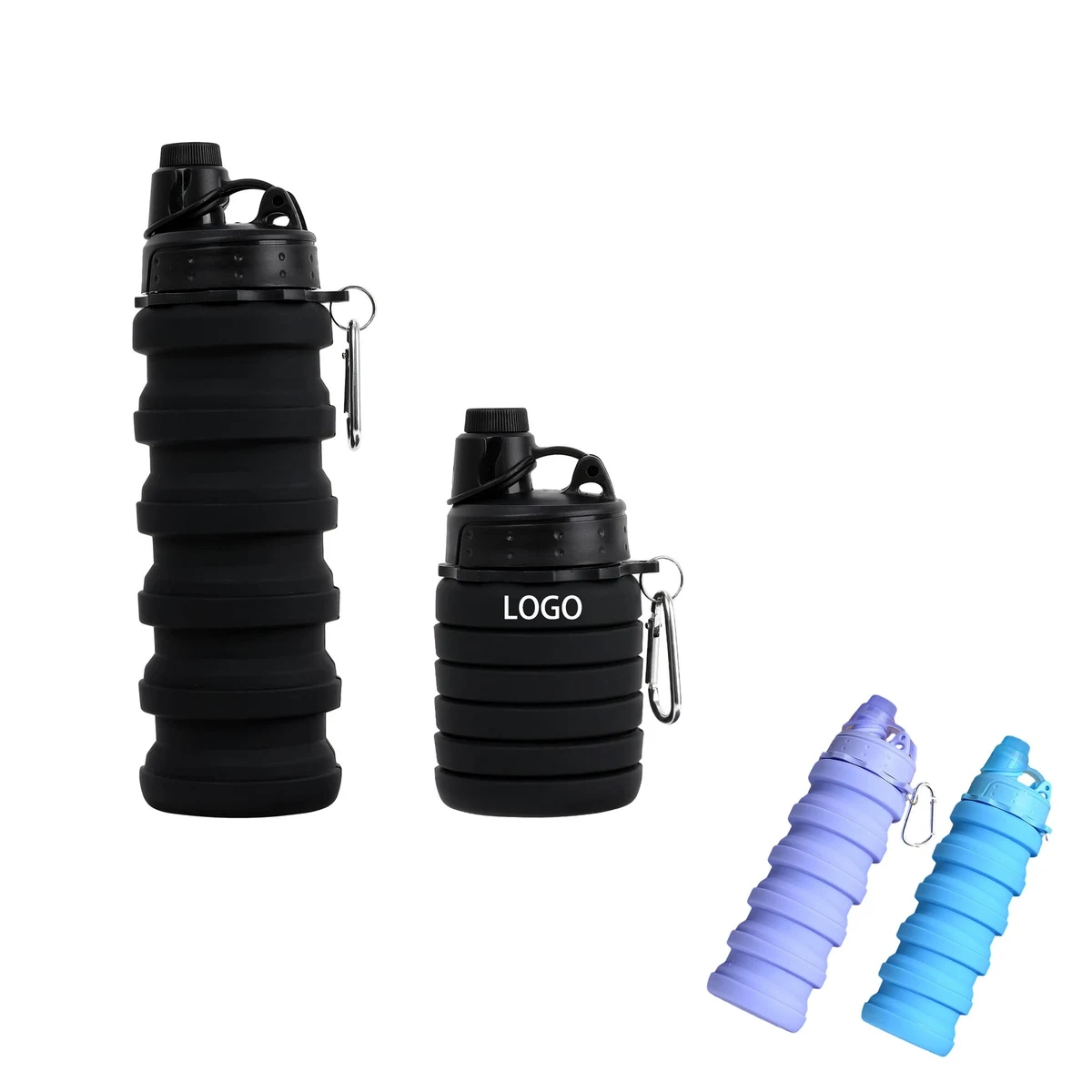 Collapsible Water Bottles with Twist Cap 1