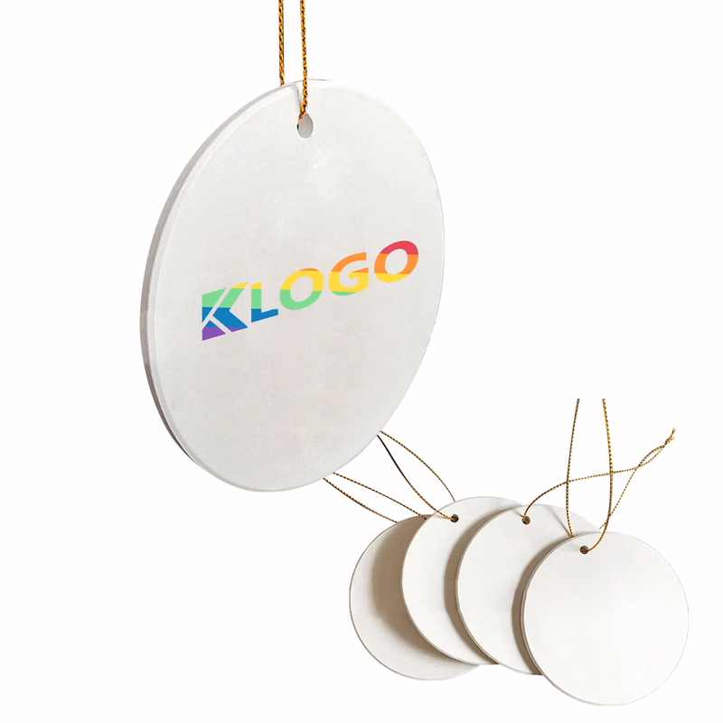 Full Color 2-Sides Ceramic Ornament
