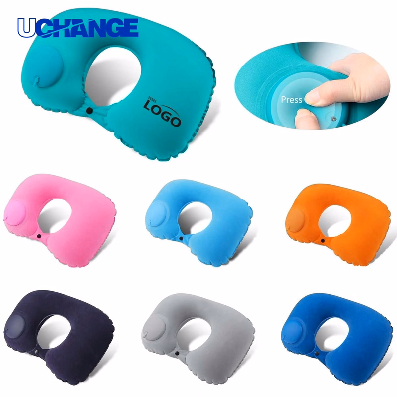 Travel U Shape Inflatable Neck Pillow for Neck Support
