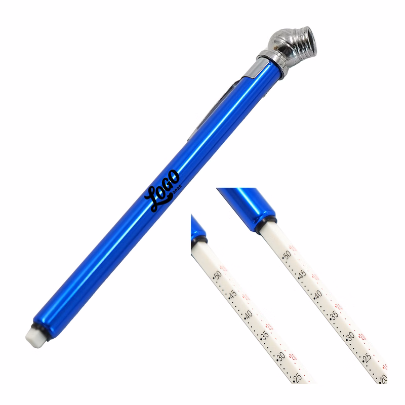 Aluminum Pencil Tire Pressure Gauge (10-50 PSI Reading)
