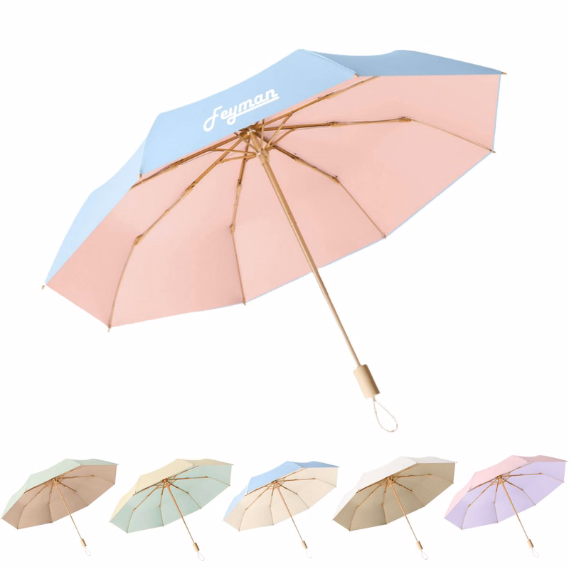 8-Bone Windproof Simple Rain And Light Dual-Use Umbrella