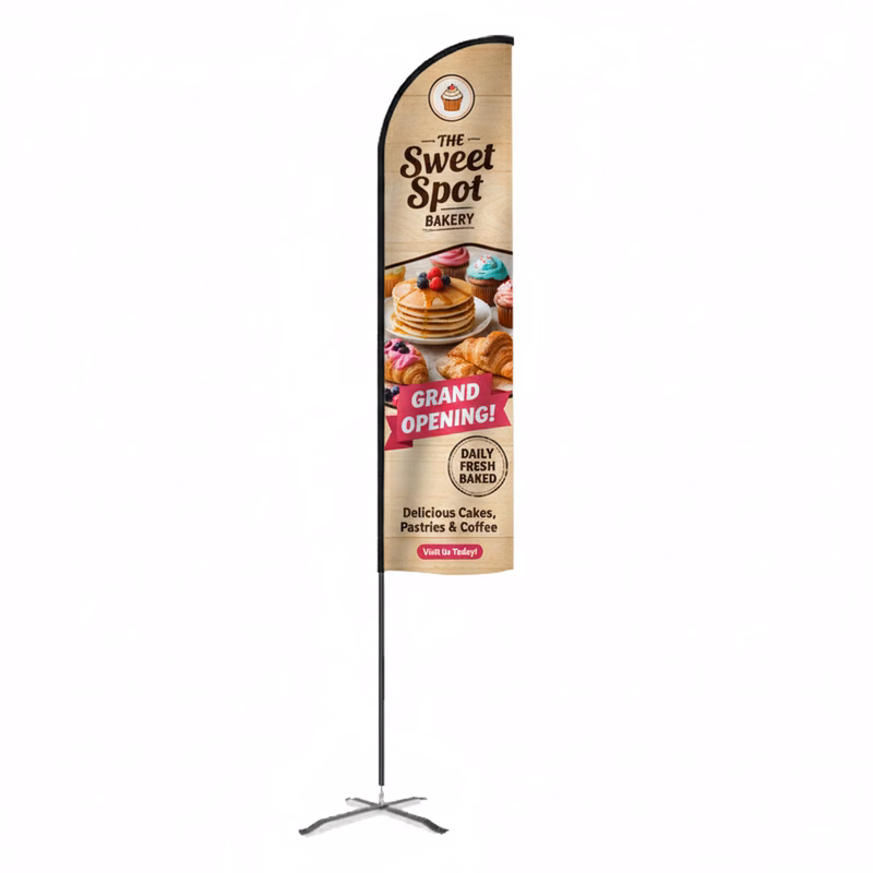 Flex Banner™ LX Feather Flag, Single-Sided 17' Outdoor Banner