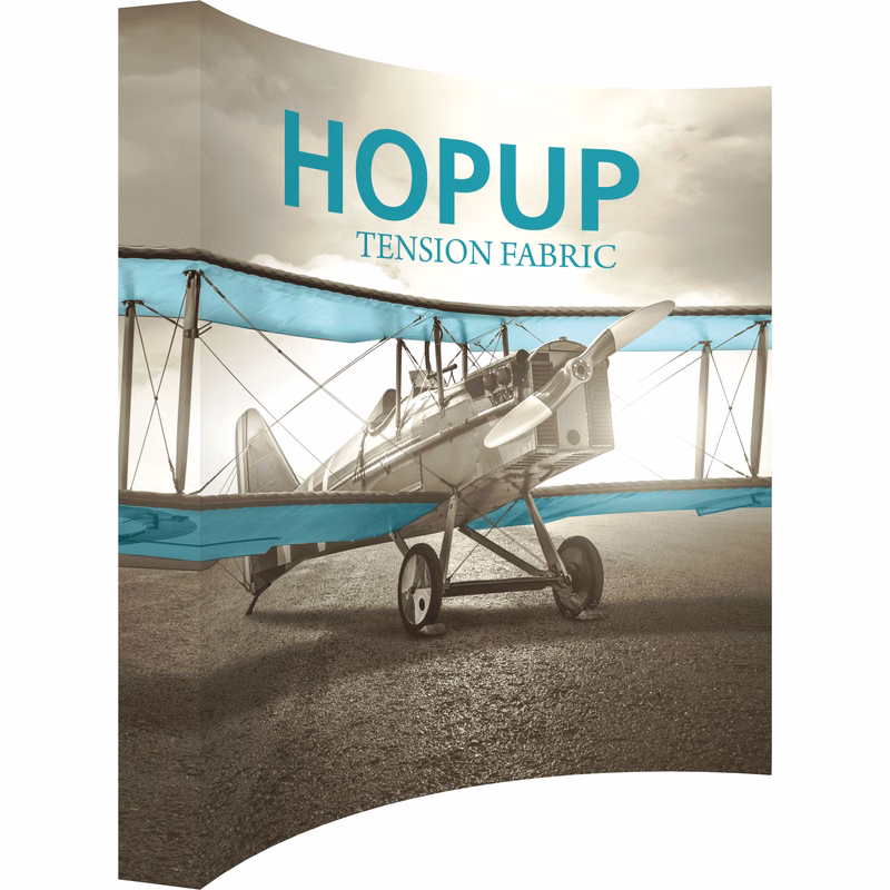 Hopup 10ft. Full Height Curved Display Fitted Graphic