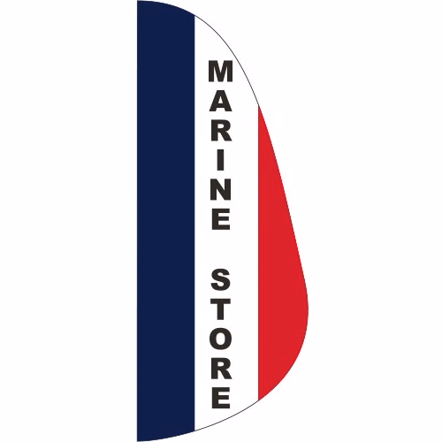 "MARINA STORE" 3' x 8' Message Feather Flag