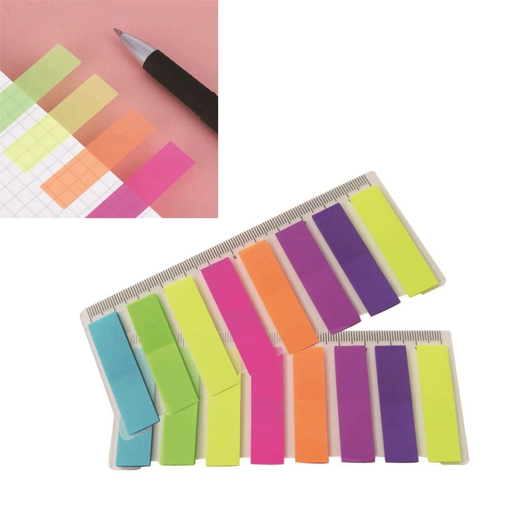 2 In 1 Sticky Notes with 12cm Ruler 1