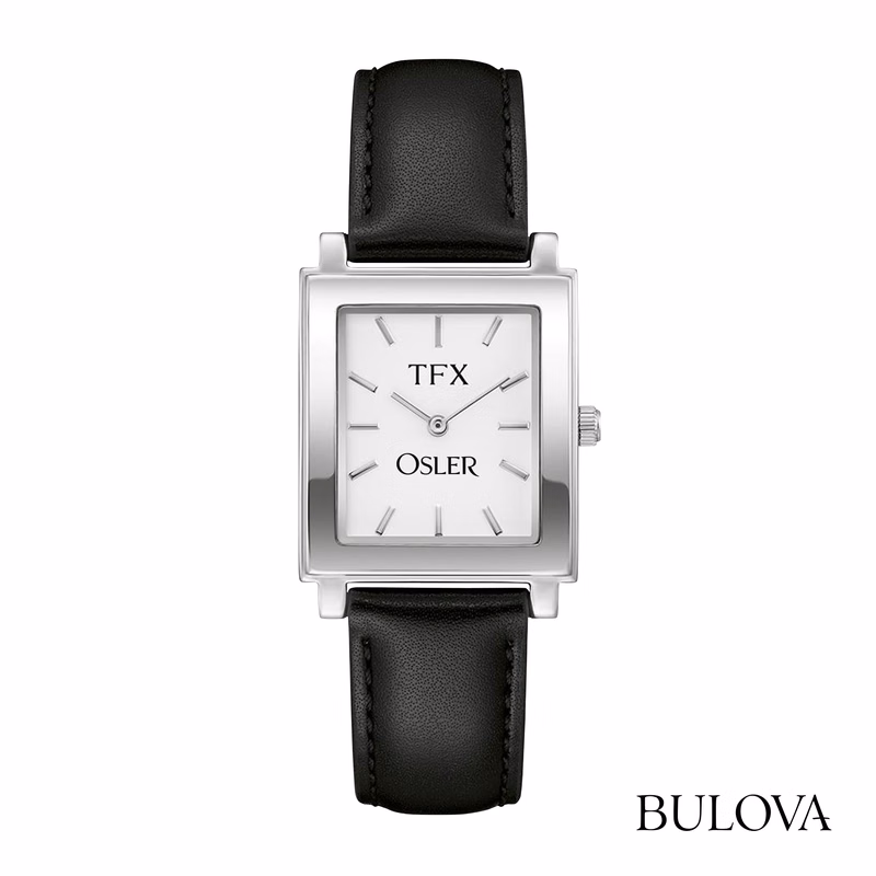 TFX by Bulova® Square Face Men's Leather Bracelet Watch