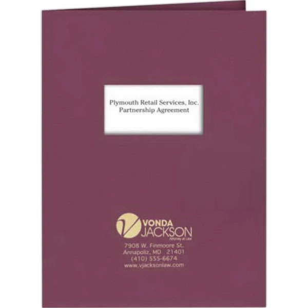 Presentation Folder - Standard with Window 1
