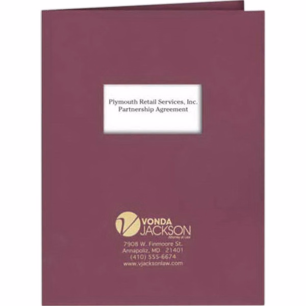 Presentation Folder - Standard with Window