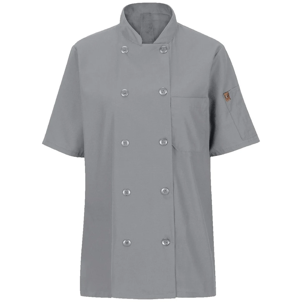 Women's Mimix™ Short Sleeve Chef Coat with OilBlok - 045X 1