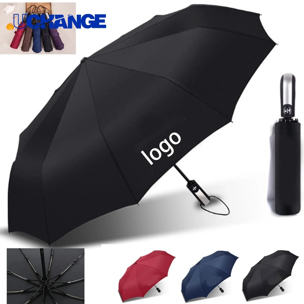 Open-Style Umbrella Classic Everyday Rain Protection 1