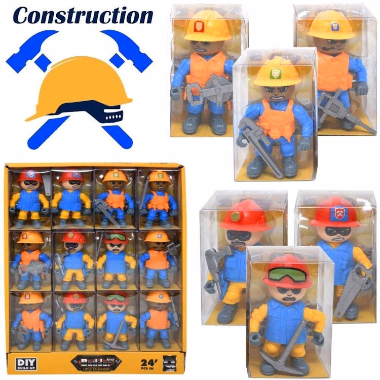 Construction Toy Figures 3"