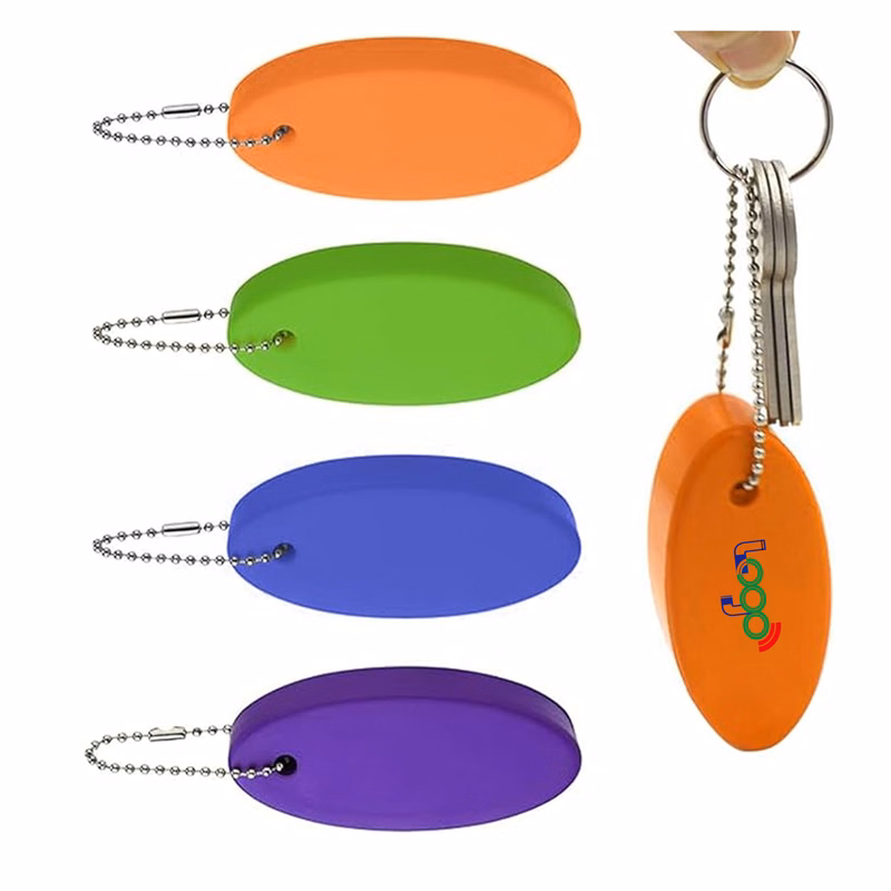 Tropical Beach Floating Keychain