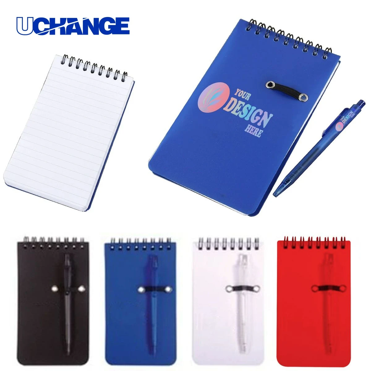 PP Plastic Spiral Notebook Journal with Pen 1