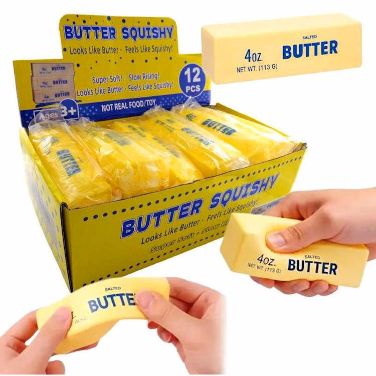 Squishy Butter Bar Toys - 5"
