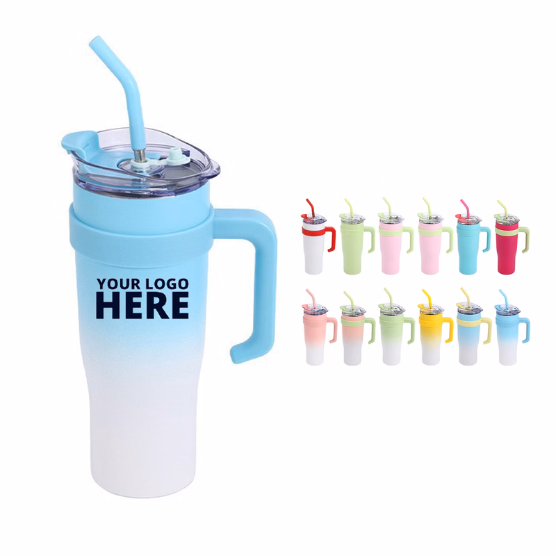 40 OZ Sports Water Bottle With Straw