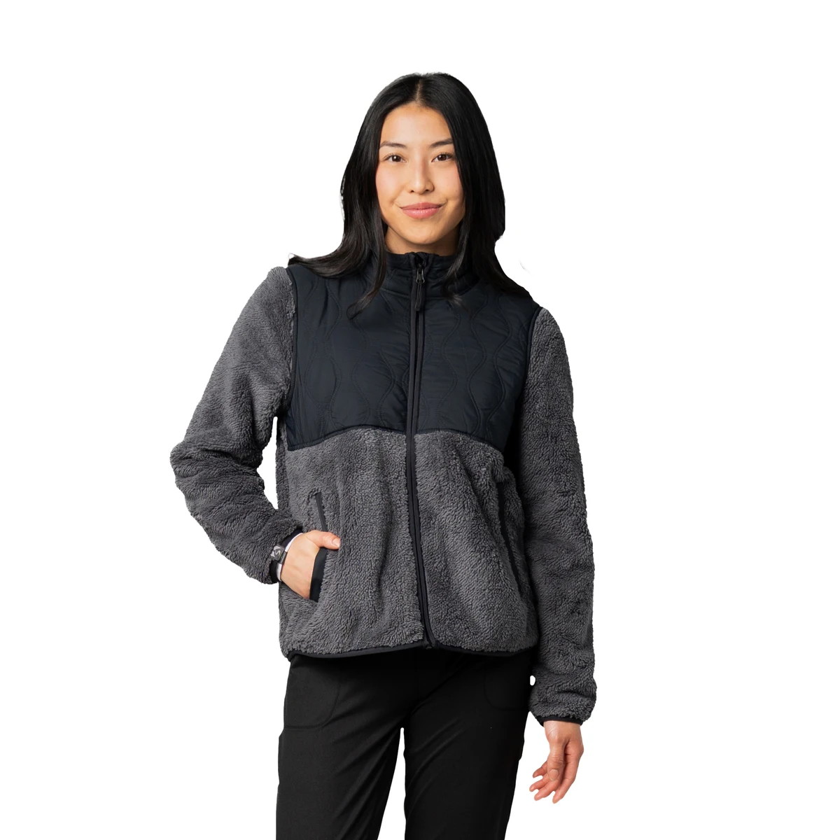 Storm Creek Women's Teddy Quilted Teddy Fleece Jacket 1