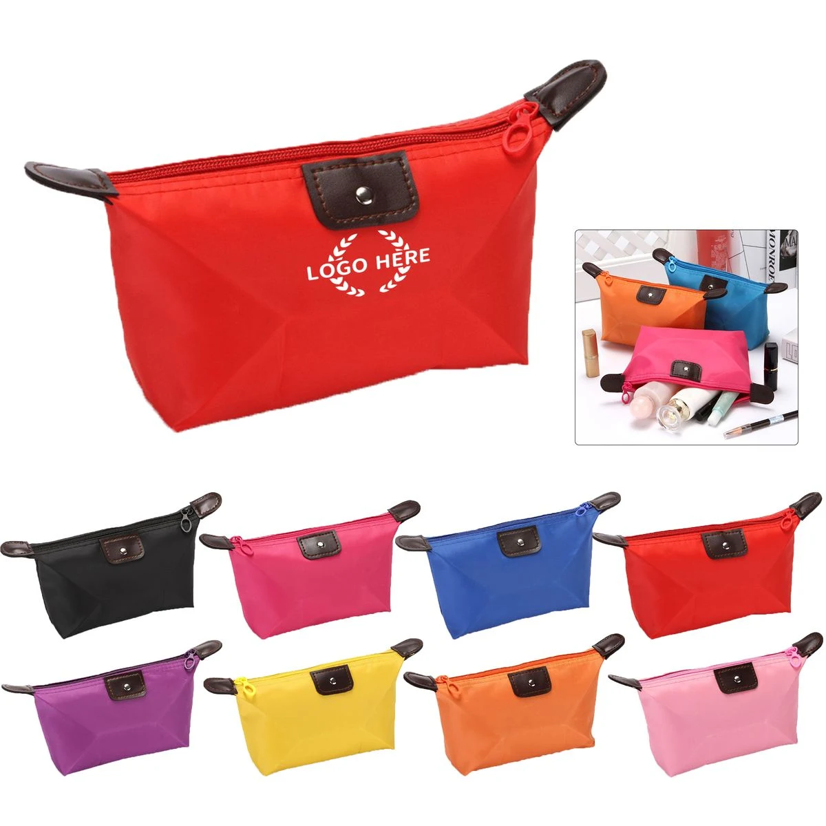 Travel-Friendly Waterproof Makeup Organizer Bag 1