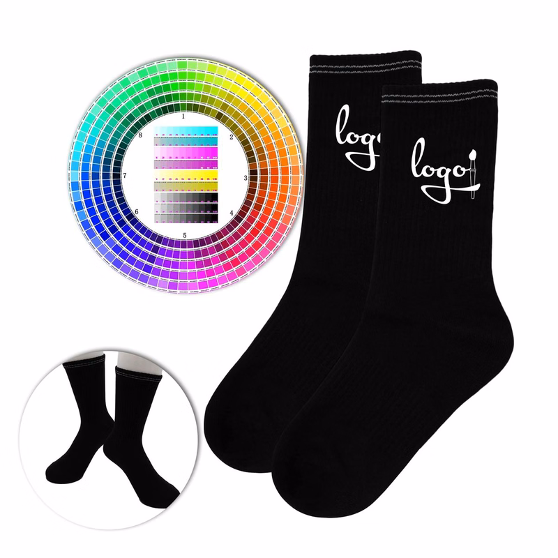 Custom Cotton Crew Socks with Private Labeling