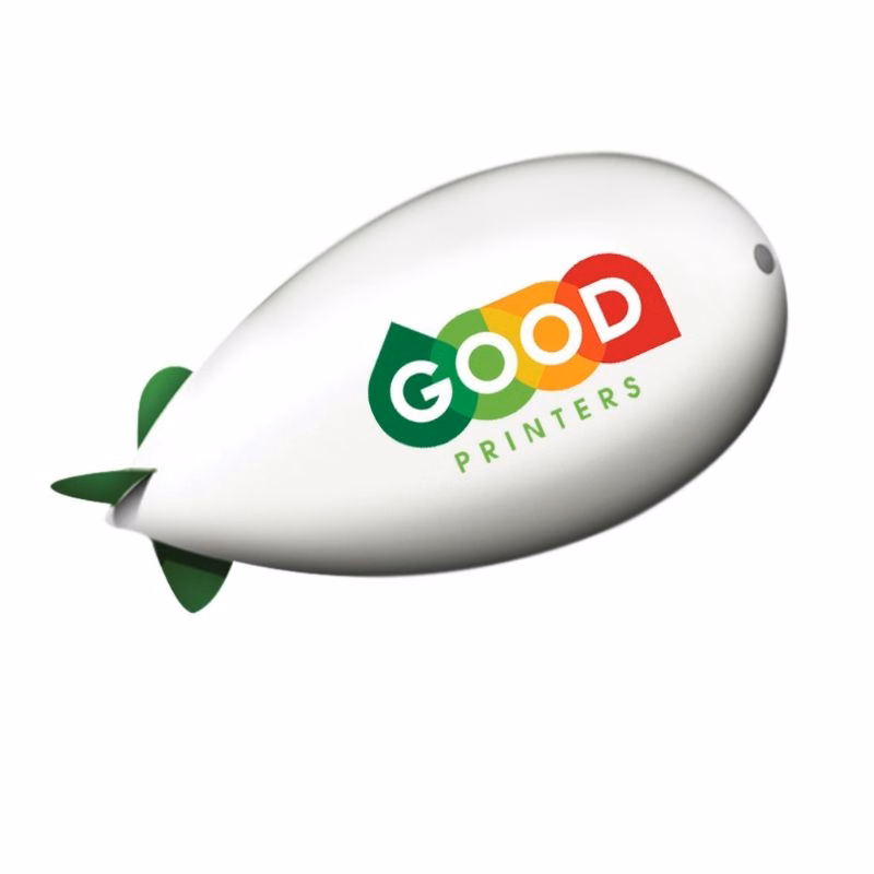 Rigid-Fin Blimp (Full Color Imprint, Full Bleed) - 7'Dia. x 20'L