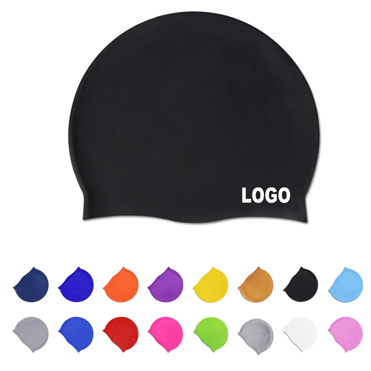 Unisex Swimming Cap Waterproof Silicone 1