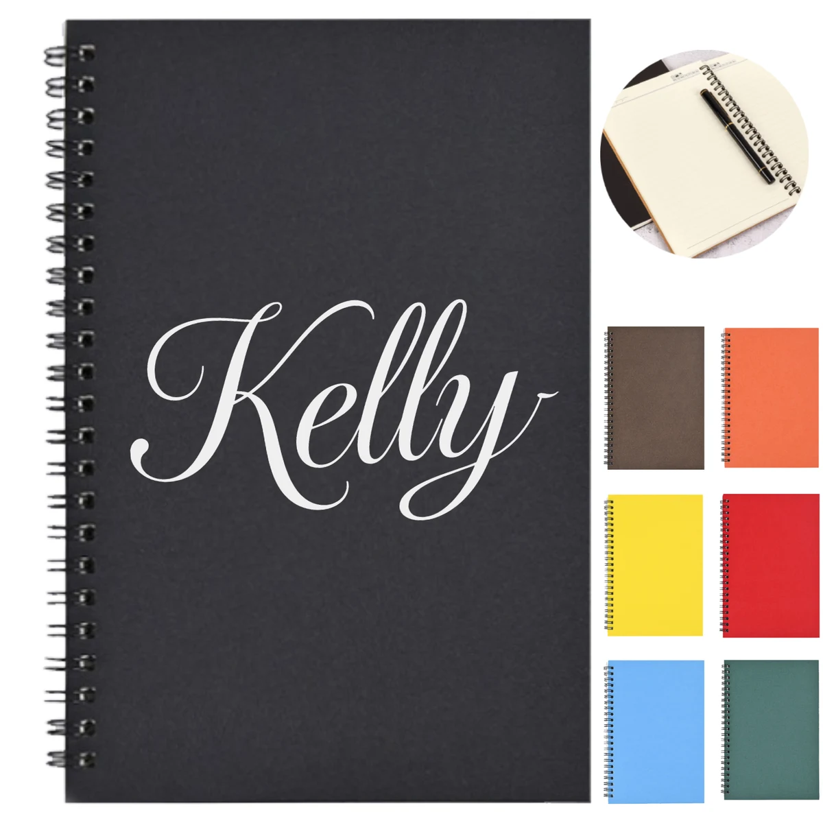 A5 Eco-Friendly Brown Paper Spiral Notebook 1