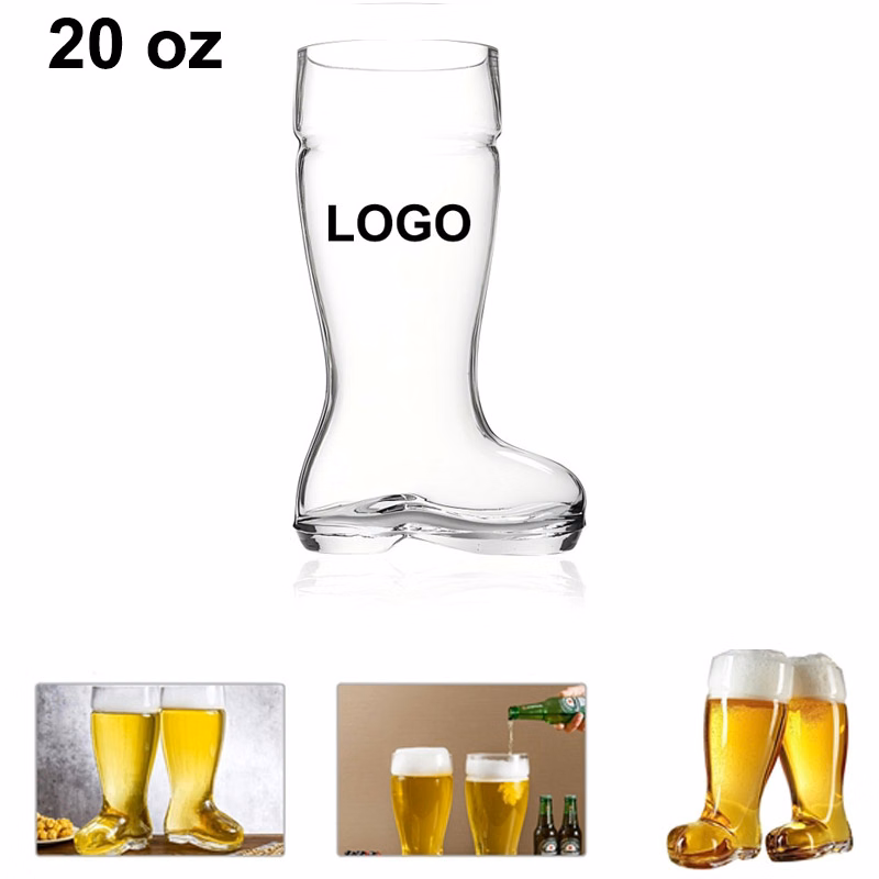 20 oz Boot-Shaped Beer Glasses