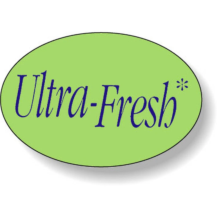 Fluorescent Green Flexo-Printed Stock Oval Roll Label (1"x1.5") 1