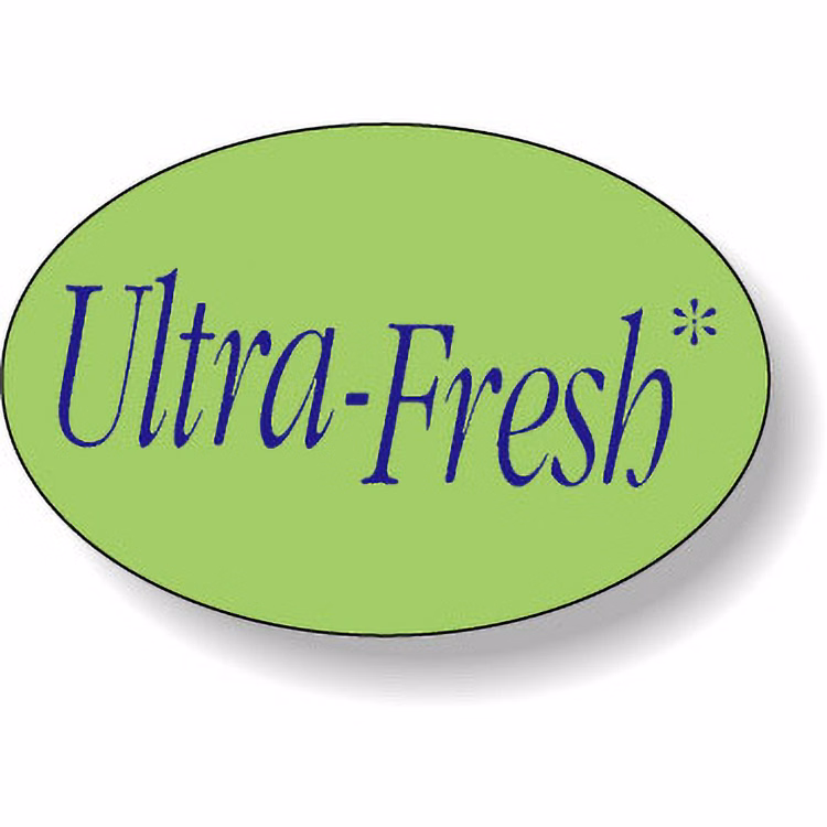 Fluorescent Green Flexo-Printed Stock Oval Roll Label (1"x1.5")