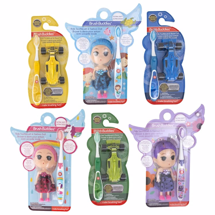 Kids' Toothbrush with Toy Kits - Assorted 2 Piece