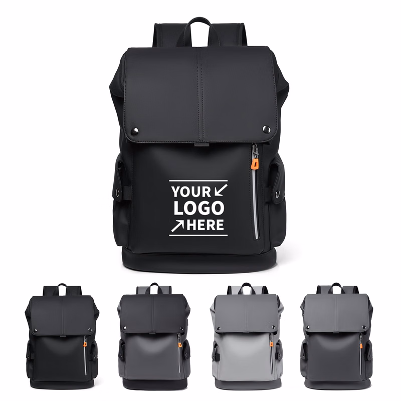 Waterproof PU Laptop Backpack With USB Charging Port
