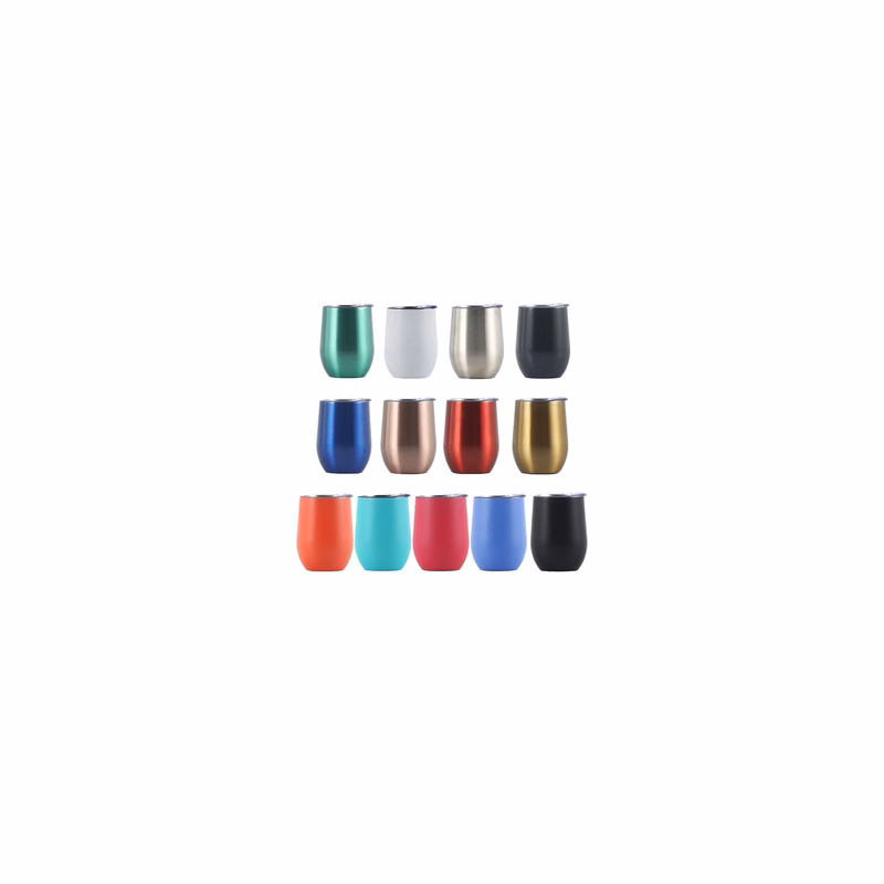 12oz Stemless Wine Glass with Lid