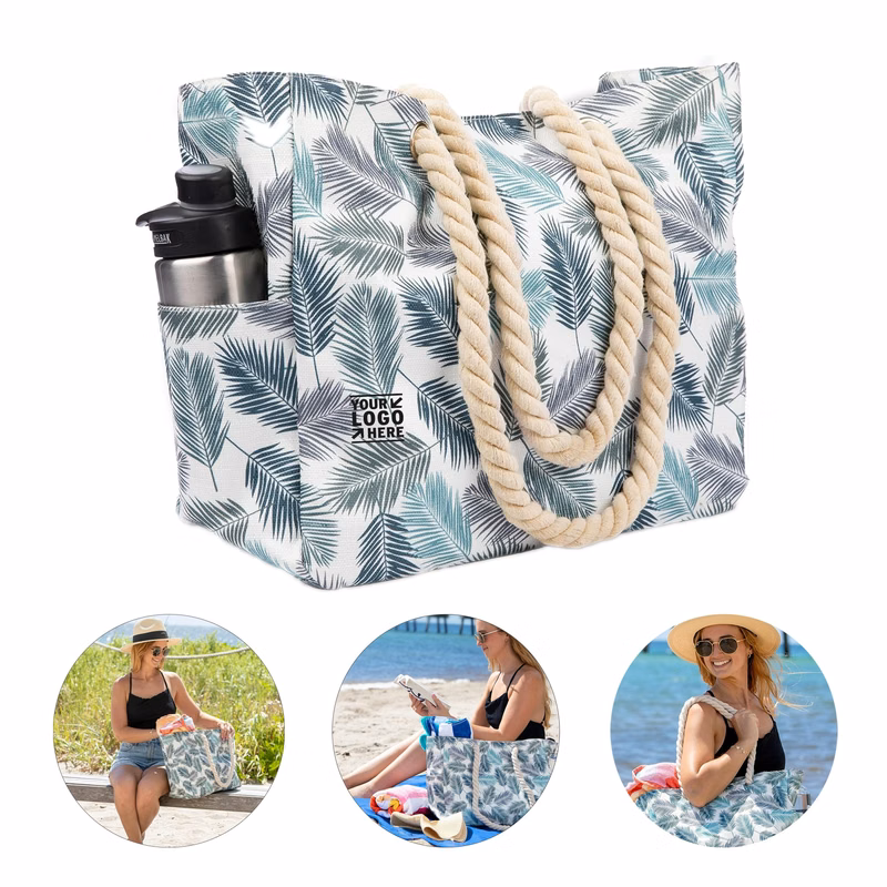 Women Waterproof Vacation Beach Essentials Pool Tote Bag